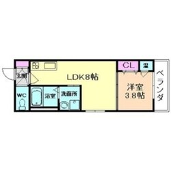 弥刀駅 徒歩6分 2階の物件間取画像